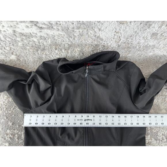 Gerry Size M Stretch Mock Neck Full Zip Jacket Black Long Sleeve Outdoor - Picture 5 of 9